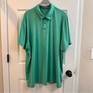 Member's Mark Men's Performance Polo Shirt Green Size XXX-Large